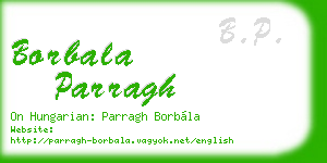 borbala parragh business card